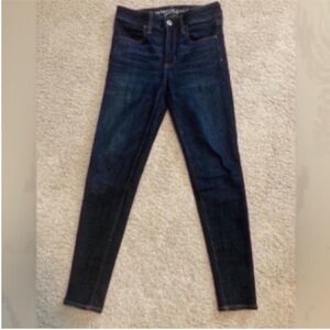 American Eagle Dark Wash Hi-Rise Jeggings